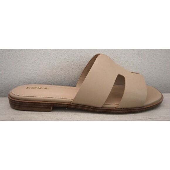 Cushionaire Women's Sz 12W Tan Voyage Slide Sandals + Memory Foam - Picture 10 of 16